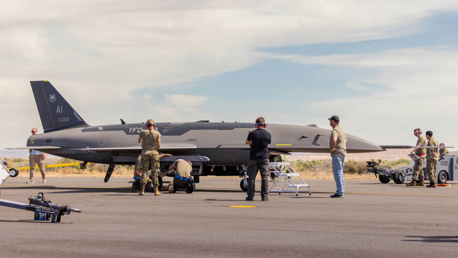 Anduril YFQ-44A Fury at Edwards AFB